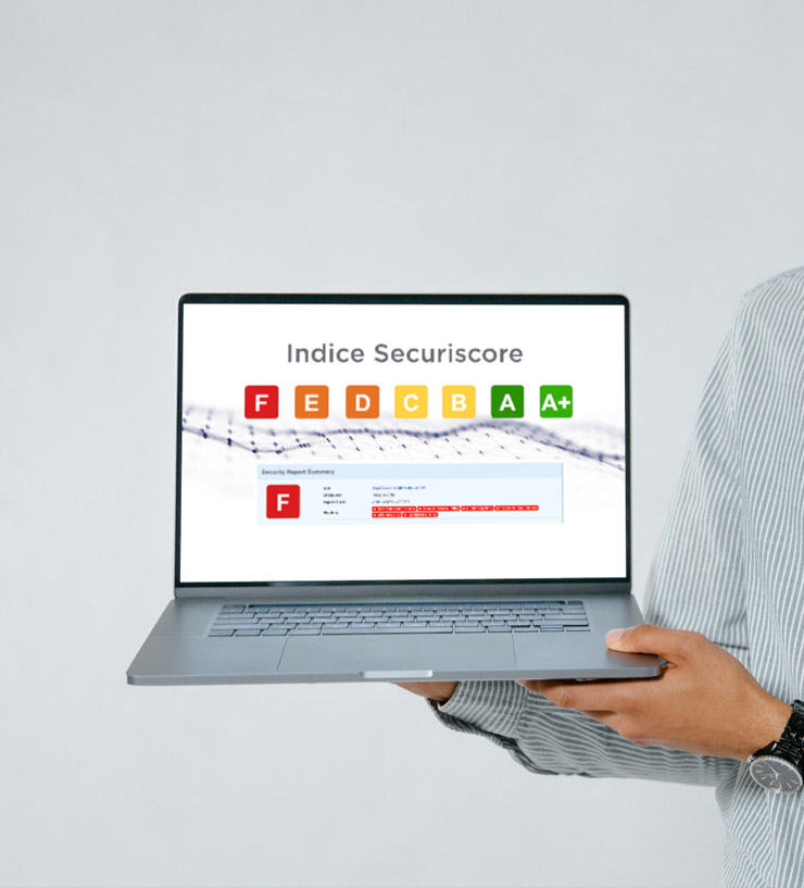 securiscore SECURISCORE evaluation web cyber security évaluation de la sécurité web scoring cybersecurity by ABSOMOD Group